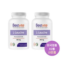 미국직구 베스트바이트 L 류신 단백질 타블렛 500mg 240정X2통 Bestvite L Leucine 사은품추가증정