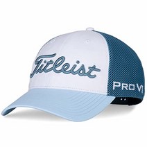 타이틀리스트 골프 모자 투어 퍼포먼스 메쉬, 블루×라이트블루×화이트