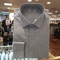 레노마셔츠 긴소매 면혼방 카치온 솔리드 슬림핏 셔츠 RNSSLP962-BU