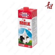 폴란드산 목초먹은우유 믈레코비타 멸균우유1L(6입), 1000ml, 6개