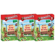 Arnotts Tiny Teddy Chocolate Biscuits 호주 아노츠 티니 테디 초콜릿 비스켓 25g 8봉 3팩 과자