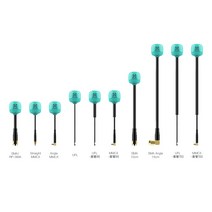 드론고글 Foxeer-롤리팝 4 플러스 롤리팝 + 옴니 5.8G 2.6DBI FPV LDS 안테나 RHCP 드론 VTX 고글 DIY 부, 25 Blue LHCP SMA