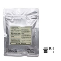 은색봉투포장~ 색상[블랙] 플로라 실크 헤나 파우더 염색약 100g, 블랙