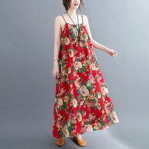 동남아원피스 해외여행 베트남 하와이 나시 롱 플라워 뱃살커버