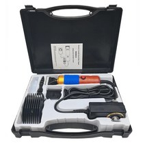 더 예쁜 전문 개 클리퍼 200W 전기 가위 애완 동물 트리머 손질 면도기 소 양 염소 머리 양모 카펫 절단 기, 02 YELLOW_01 EU PLUG