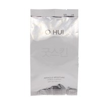 오휘 미라클 모이스처 쉬폰 쿠션 리필 15g, 02호 쿨 허니 베이지, 1개