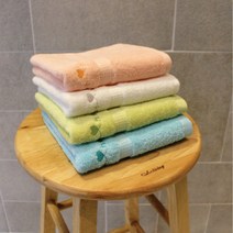 송월타월 스윗 하니 세면타월 100g 면사, 하늘, 4개