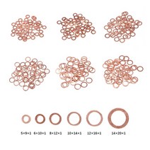 씰링 링 99.95% 구리 플랫 와셔 O 링 개스킷 M5 M6 M8 m10-m20 M22 M24 솔리드 심 패드 와셔 링 씰 스페이, 21 M12x18x1.5mm-20pcs