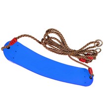 shangren 야외 재미있는 놀이터 그네 좌석 세트 w/로프 어린이 뒤뜰 공원 놀이 장난감 레드, 설명, EVA, 블루