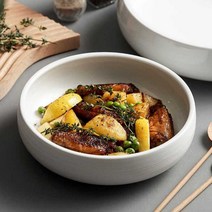 세라믹 그릇 접시 찜요리 대형 도자기 동치미, 10.5인치