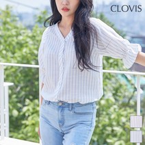 클라비스 앵커 노에리 스트라이프 블라우스 CVBW92604P
