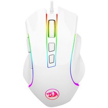 Redragon 리드래곤 CGRIFFIN RGB 게이밍 마우스 M607, 화이트