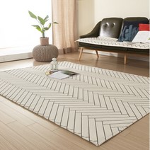 가온길카페트 면 자가드 헤링본 사각러그 150x200cm 4컬러 사계절 카페트