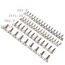 전기장치 소모품 100 개몫 SH10 JST125 PH20 XH254 mm 터미널 와이어 케이블 하우징 10mm 125mm 20mm 254mm 암 수 커넥터, 100pcs JST1.25