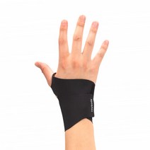 [헤이바디] 슬림에어 손목보호대 하드 블랙, 1개