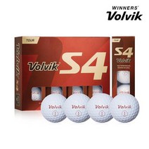 볼빅 정품 투어 S4 골프공 4피스 12알 1더즌 화이트볼, WWWW 화이트