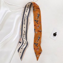 수스다 럭셔리 프린트 스카프 활용도 ((>~<)) 머리끈 목스카프 키링 손목코디 가방코디 곱창끈 헤어끈