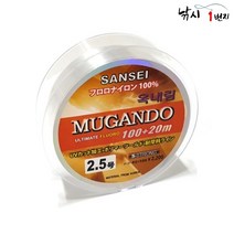 무간도 옥내림 120M 민물낚시줄 민물원줄 낚시 줄, 4호