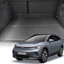 아이칸 폭스바겐 ID4 퀄팅 트렁크매트 자동차 차박매트 (22년~), 2열등받이+트렁크바닥매트 (분리형), 블랙+베이지