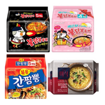 불닭볶음면5p   까르보불닭볶음면4p   간짬뽕5p   장인라면(담백한맛)4p, 2세트