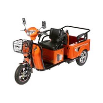 삼륜전동차 4륜전동차노인전동차 전기스쿠터 자동속도감속 오토브레이크 채택 ARum-1500-1 (2인승겸화물), 주홍색, ARum-1500-1 전동스쿠터