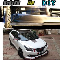 Suzuki Aerio / Liana 용 자동차 범퍼 립 프론트 스포일러 스커트 디플렉터 2001 ~ 2007 Tune Car Modified Body Kit VIP Hel, 보여진 바와 같이, 1개