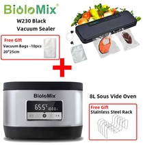 수비드머신 통돌이오븐 양갈비 수비드 스테이크 BioloMix 6 세대 스테인레스 스틸 Sous Vide Oven Pro 8L 정확한 온도 터치 컨트롤 Water Circulator, 04 8L SV Oven N W230B_03 AU