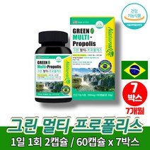 코스트코 약국 츄어블 브라질 그린 프로폴리스 액 아연 c 캔디 액상 캡슐 그린폴리스 면역에 좋은 영양제 페퍼민트 향, 7박스