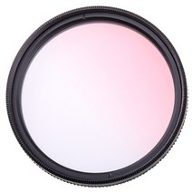 캐논 니콘 소니 카메라용 컬러풀 필터 그라데이션 풍경 49MM - 77MM, 핑크_77mm