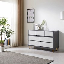 Sunshine 와이드 진열서랍장 진열장 수납장 선반 다이 선반장 장식장 디자인 1200 4색상, 화이트그레이