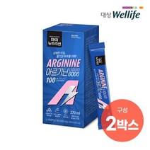 대상웰라이프 마이뉴트리션 아르기닌 6000 액상스틱 18ml x 15포 x 2박스, 상세설명 참조, 없음