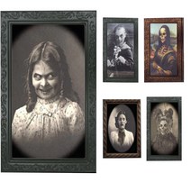 3D 호러초상화 괴물이미지 고전적 고딕양식 축하행사 보는각도에따라변화 할로윈소품 방탈출카페 파티 객실 데코 인테리어 액자포함 벽장식 포토존 꾸미기 오너먼트 이태원 (옵션9)