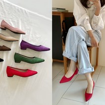 에디스아미 베이직 스웨이드 쿠션 스틸레토 플랫슈즈 2cm 뾰족코 단화 구두 봄신상 단화 여성플랫