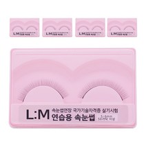 래쉬몬스터 속눈썹연장 메이크업 실기시험 연습용 속눈썹 5~6mm 혼합형, 5개입