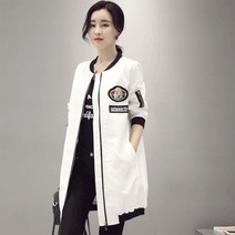 아이엠몽 여성용 롱 블루종 항공 야상 숙갈매기 점퍼