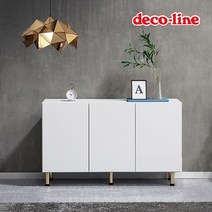 데코라인 코넬 피코 도어형 키높은 거실장 1200 DNS036C, 메탈그레이
