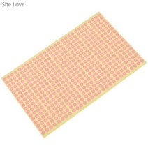 스티커세트 다이어리 꾸미기 새해 다꾸 폰꾸 스티커 세트 용품 Chzimade6mm 비닐 컬러 라운 원형 도트 빈, 03 Pink