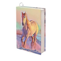 Upetstory 세계 지도 책 커버 대형 교과서 하드커버 스토리북 최대 22.9 x 27.9cm(9 11인치) 슬리브 프로텍터 여성 남성 청소년 여행 야외 사무실 학교, Horse