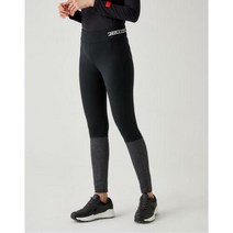 [헤지스 골프 여성] [21FW] HWPA1D981BK INCOURSE블랙 컬러 블록 백기모 레깅스