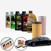 E클래스 W212 E300 (M276) 가솔린 킥스파오 5w20 5w30 5w40 합성엔진오일 7통 흡기 오일필터 KPT-138 cs07006, D1c3 5W30 디젤 필터포함