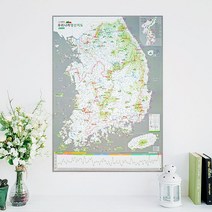 우리나라 국내 여행지도 등산지도 전국 한국 100대 명산 관광지도 qr+6990eA