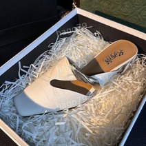 프렌치 토퍼 슬리퍼 블록 힐 유럽 하프 드래그 가죽 여성용 사무실 실내화