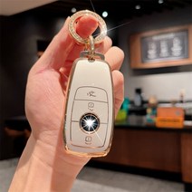 TPU 자동차 원격 키 케이스 커버 메르세데스 벤츠 A C E S G 클래스 GLC CLE CLA W177 W205 W213 X167 AMG, 한개옵션1, 12 A3 three bond white
