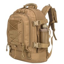 케일 배낭 가방 트레일러닝백 60l 남자 군사 전술 molle 육군 하이킹 등산 야외 방수 스포츠 여행 캠핑 사냥, 갈색