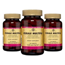솔가 [3개 SET] 여성용 멀티플 120정 (타블렛) Solgar Female Multiple, 1개