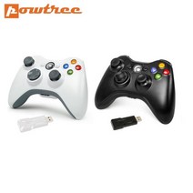 레트로 오락실 콘솔 게임기Xbox 360 컨트롤러 용 2.4G 무선 게임 패드 조이스틱 Microsoft XBOX360 PC Wind, BLACK WHITE, CHINA