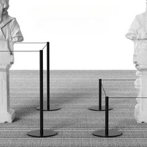 갤러리차단봉 미술관 전시회 행사 가이드라인 차단 펜스 바리케이트 로프, 5m 로프 화이트