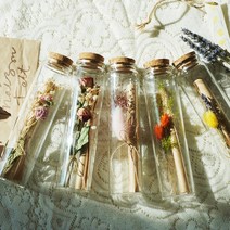 유리병 꽃 편지 시즌2 : 다섯가지꽃 편지지 [100일 결혼 기념일 남자친구 여자친구 생일 선물 이벤트], 천일홍
