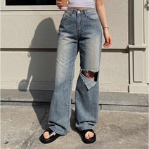 블루라벨-8052제니퍼구제워싱난스판통일자OneColor(진청)