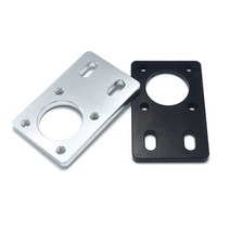 실버/블랙 LMK12 베어링 브래킷/고정 피스 2020 알루미늄 프로파일 3D 프린터 부품 용 고정 플레이트 시트, 02 은